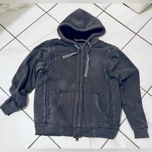 Rare TRUE GRIT Cotton Sherpa lined hoodie
